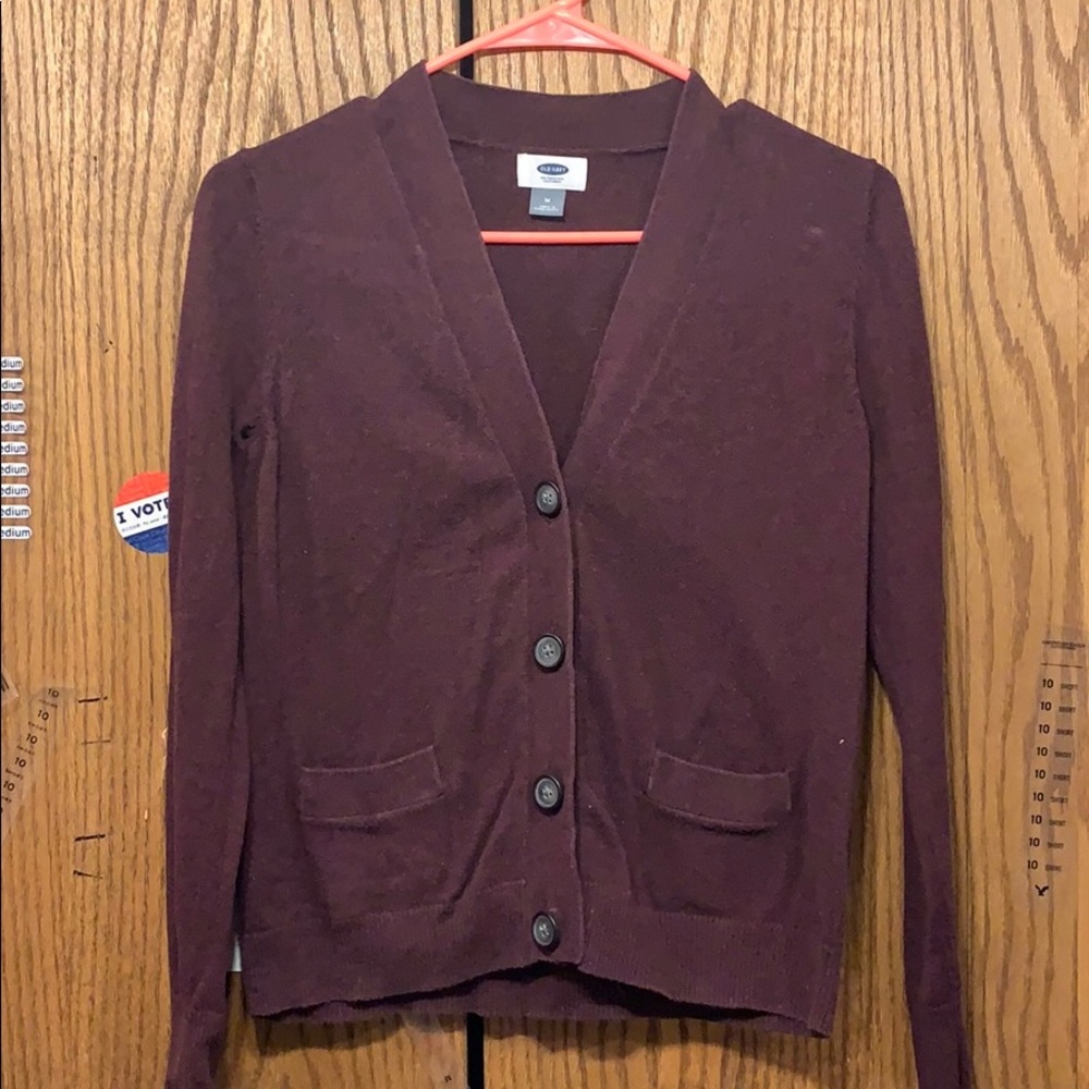 Old Navy Maroon Cardigan